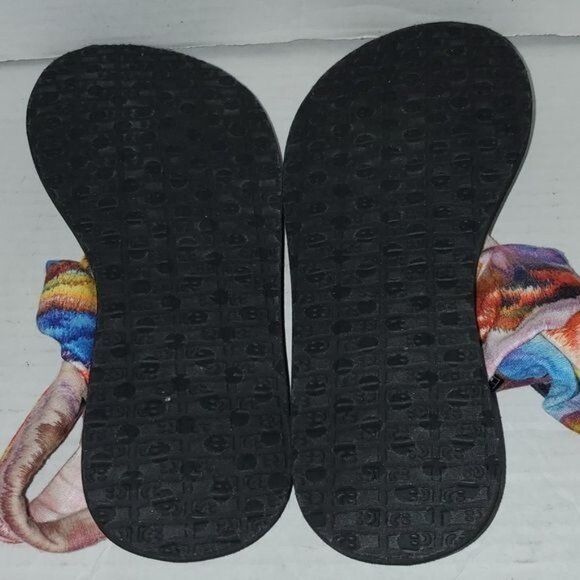 Sanuk Sandals Shoes Yoga Mat Sling 2 Fabric Tie Dye Women's WOMAN'S Size 6 - Picture 14 of 16